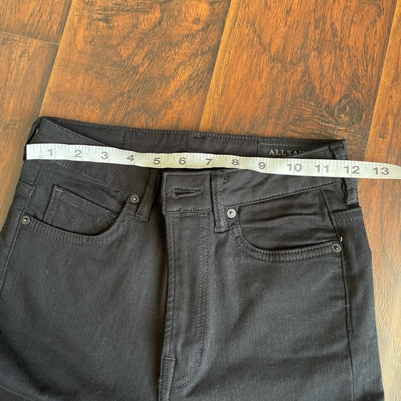 Allsaints Stilt Jet Black Skinny Jeans - Picture 15 of 16